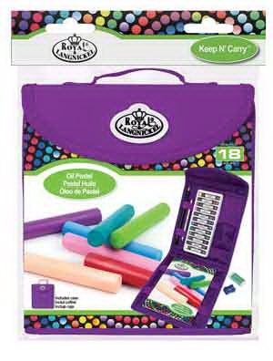 ROYAL OIL PASTEL SET WITH CASE 18PC