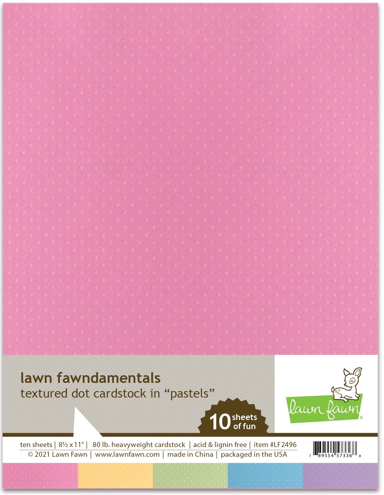 LF TEXTURED DOT CARDSTOCK PACK PASTELS