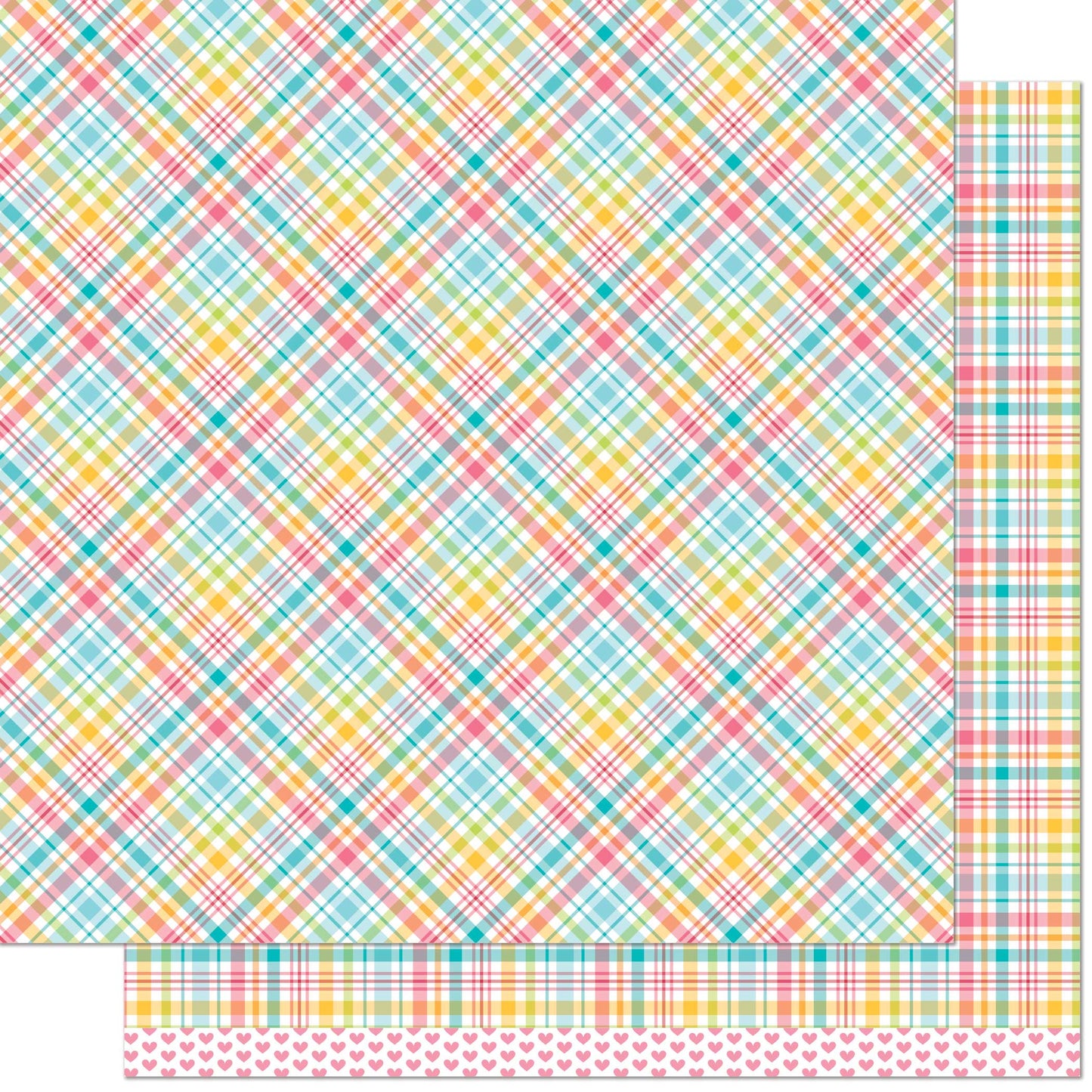 LF PERFECTLY PLAID PAPER JESSICA REMIX 12X12
