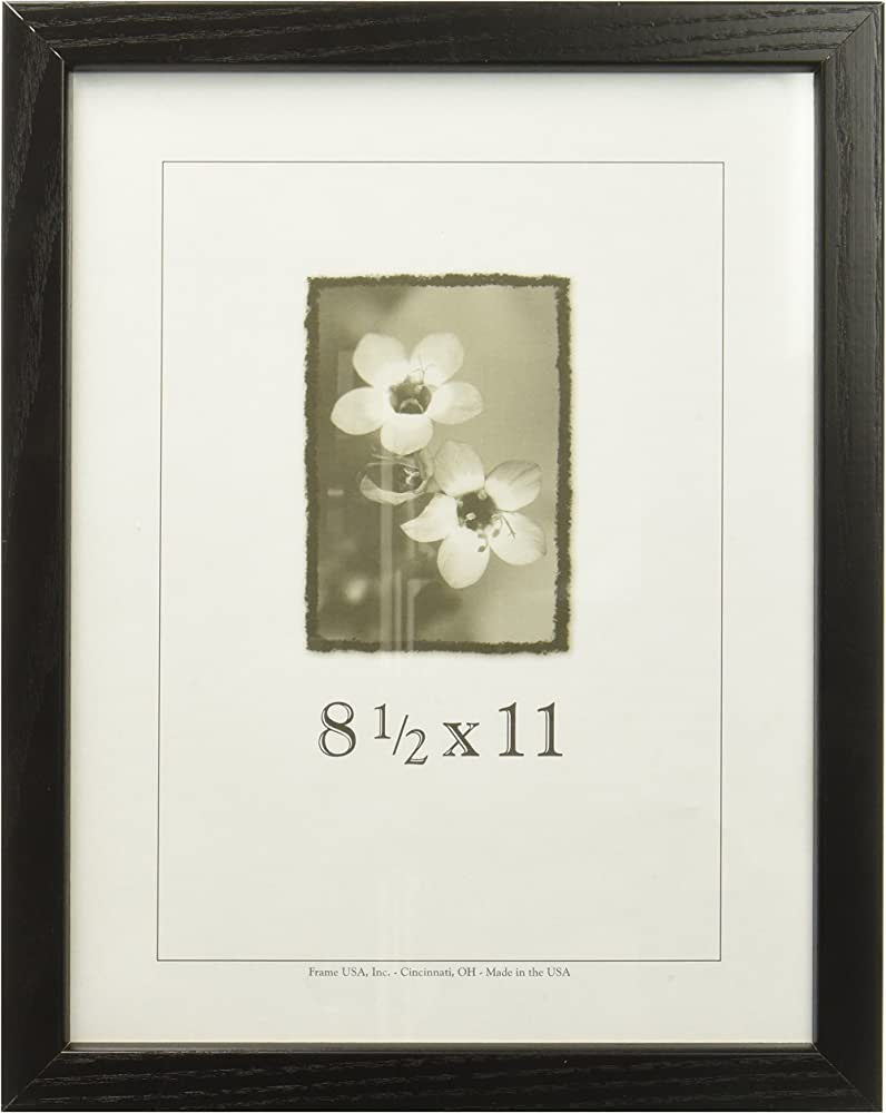 USA BLACK 8.5X11 FRAME