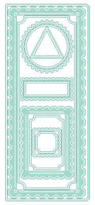 LDRS STITCHED POSTAGE FRAMES SLIMLINE DIE SET