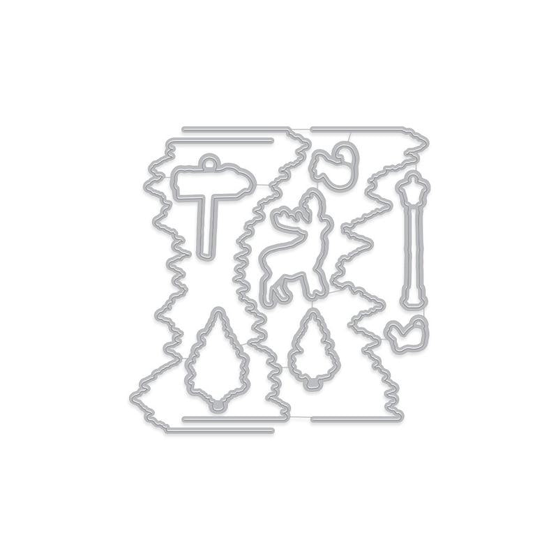 H A WINTER WOODS HEROSCAPE FRAME CUTS DIE SET