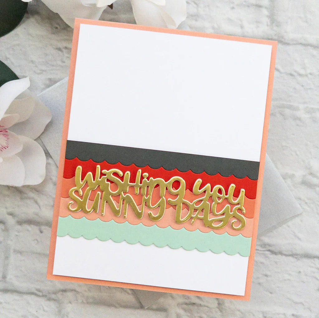 LDRS SCALLOP SLIMLINE BACKGROUND STRIPS DIES