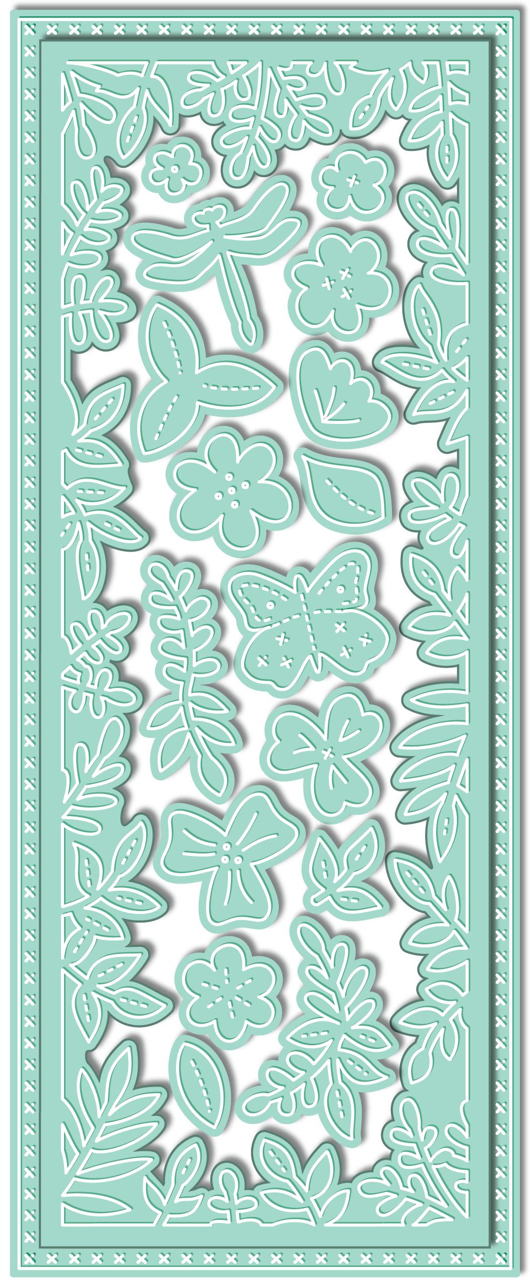 LDRS FLORAL FOLIAGE SLIM LINE DIE SET