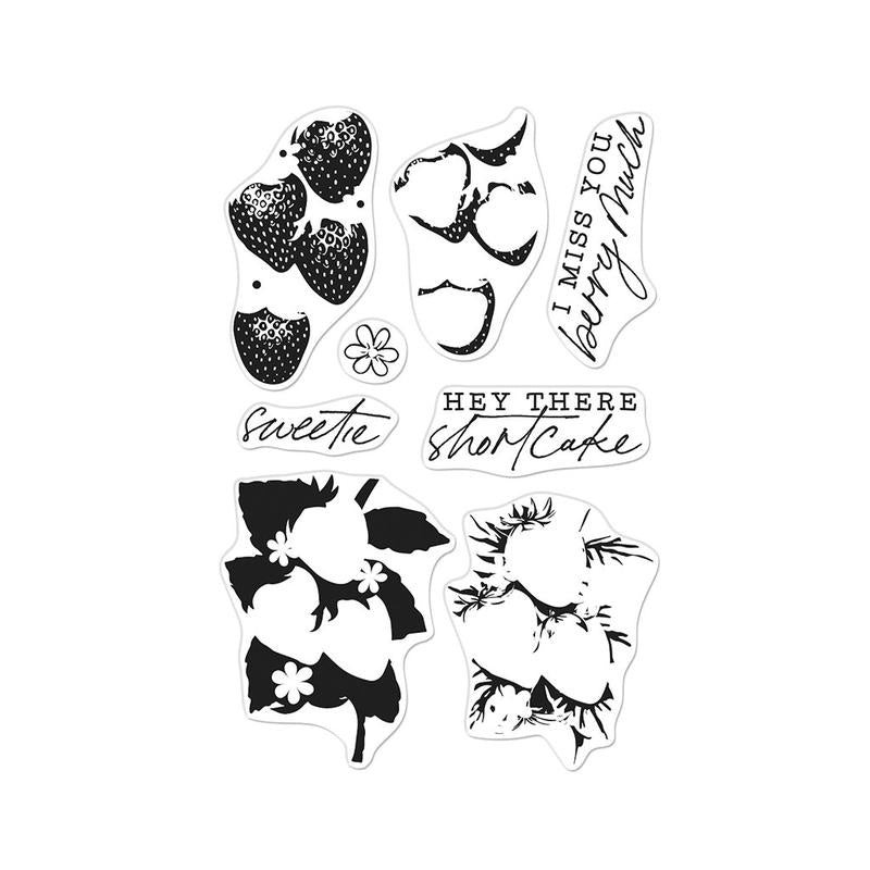 H A COLOR LAYERING STRAWBERRIES CLEAR STAMP SET