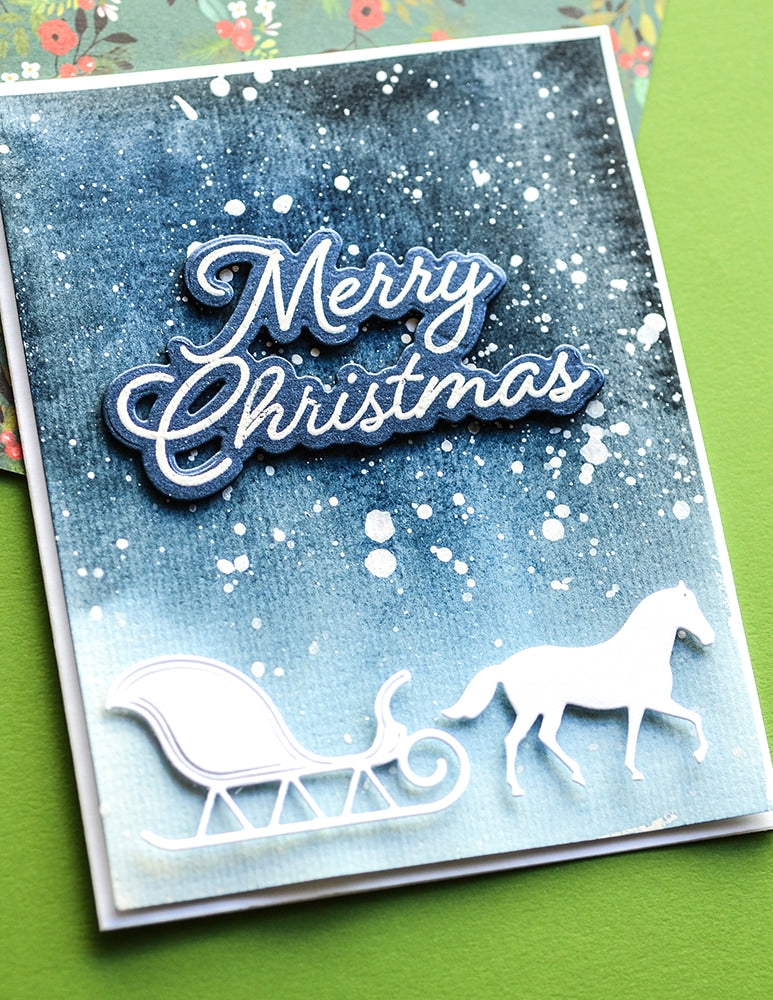 MB MERRY CHRISTMAS POSH SCRIPT DIES