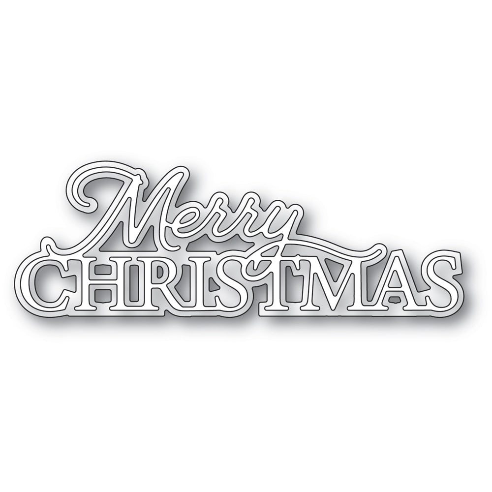 MB MERRY CHRISTMAS POSH SCRIPT DIES