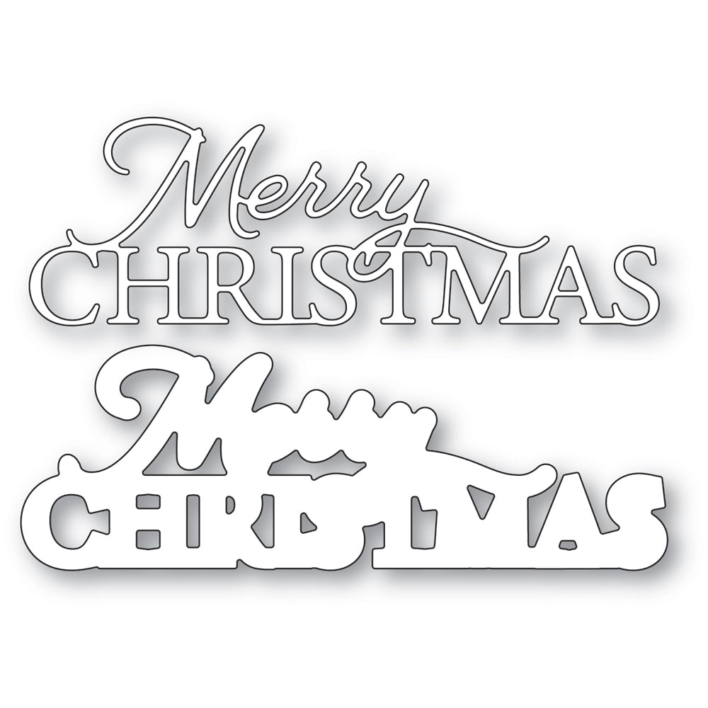 MB MERRY CHRISTMAS POSH SCRIPT DIES