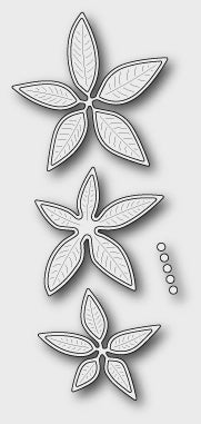 MB DIE POINSETTIA BLOOM TRIO