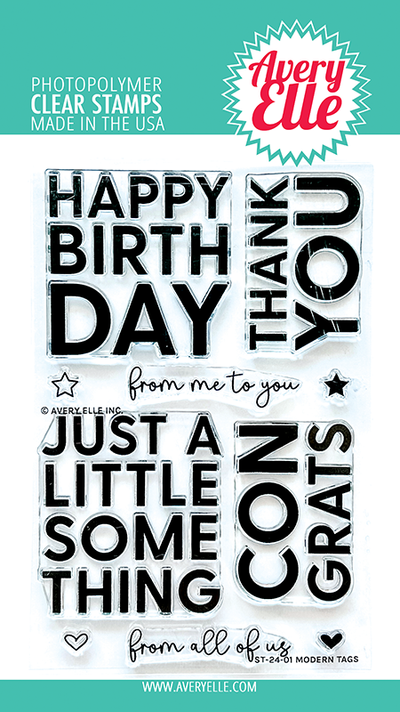 AE MODERN TAGS STAMP SET