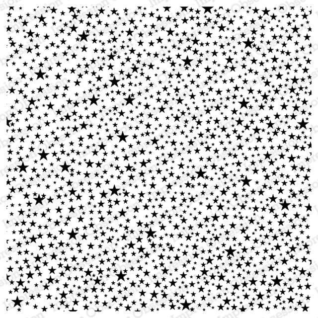 IO CAC TINY STARS 6X6 CLING STAMP