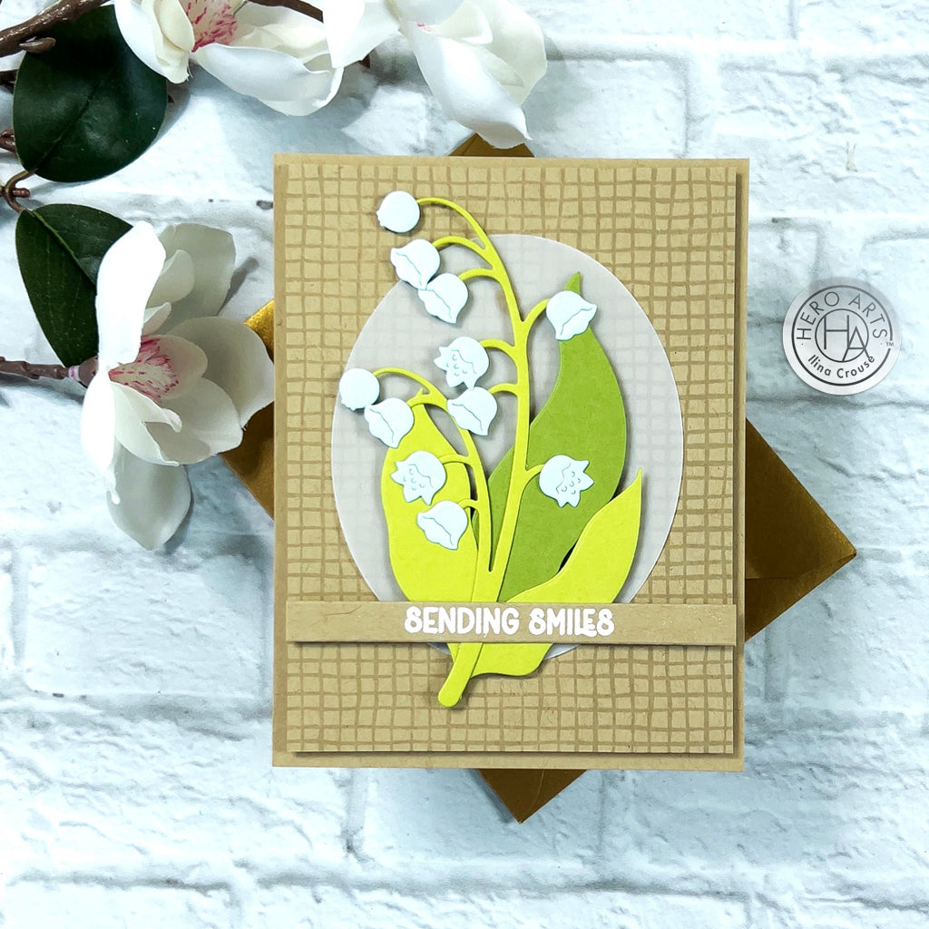 H A BURLAP 6X6 STAMP