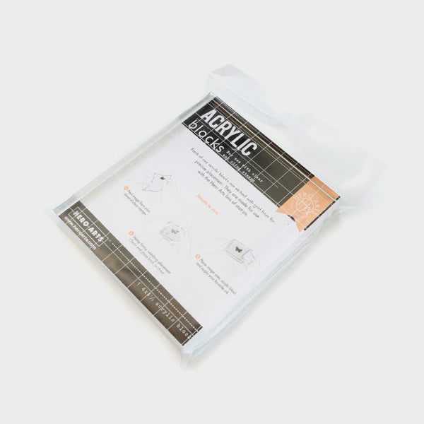 H A CLEAR BLOCK 4X4.5" CLING REG