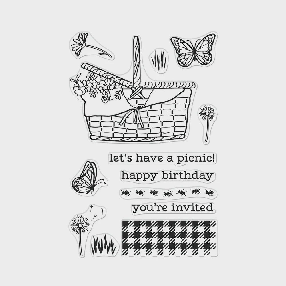 H A PICNIC BASKET CLEAR STAMP SET