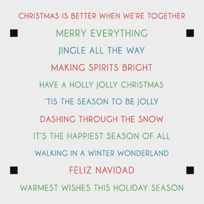 LDRS CHRISTMAS SENTIMENT STACK STAMP