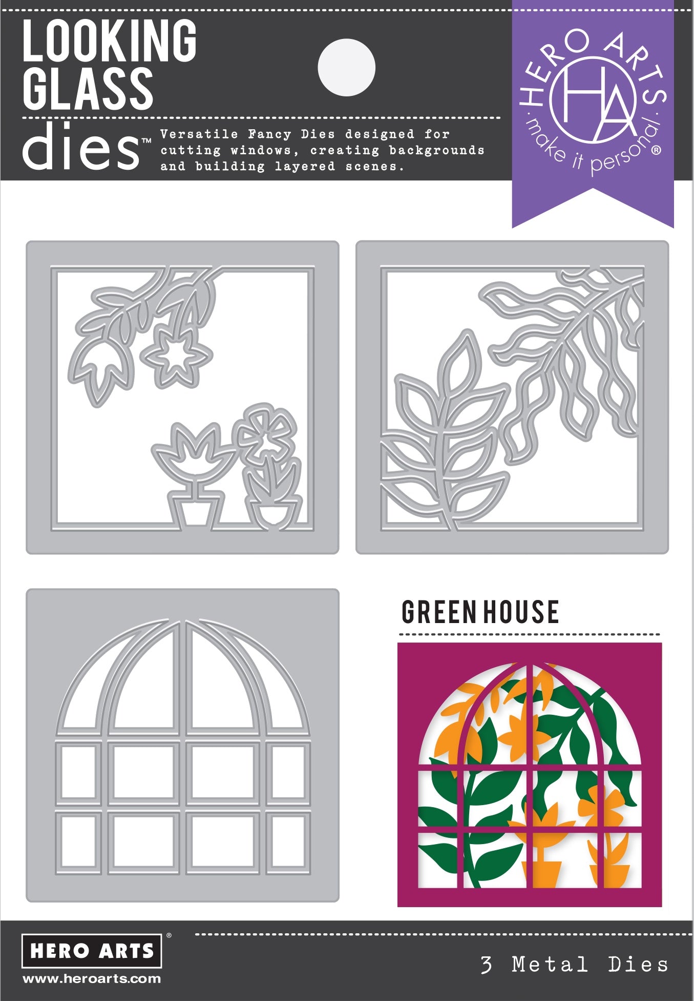 H A LOOKING GLASS GREEN HOUSE DIE SET