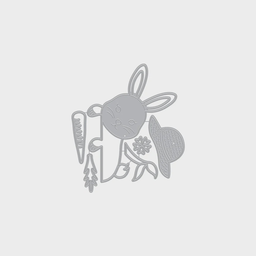 H A PEEKING BUNNY DIE SET