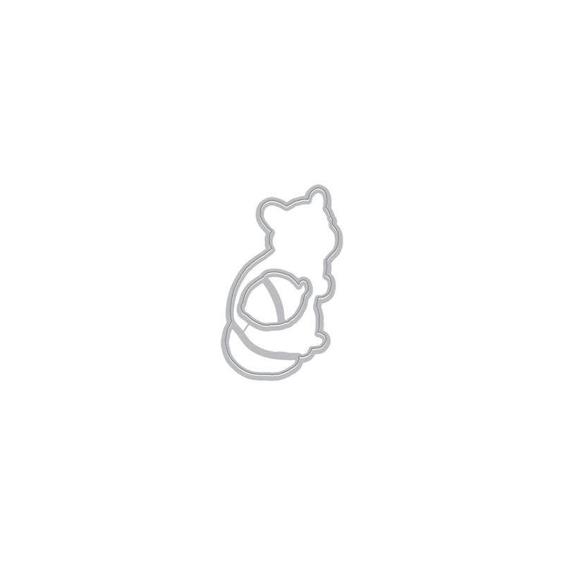 H A COLOR LAYERING CHIPMUNK FRAME CUT DIE