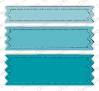 IO DIE PINKED STITCHED SENTIMENT BANNER