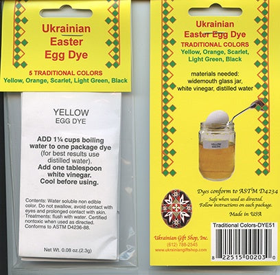 UK EGG DYE TRADITIONAL COLOR SET
