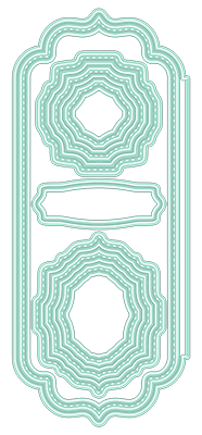 LDRS ETCHED STITCHED FRAMES SLIMLINE DIE SET