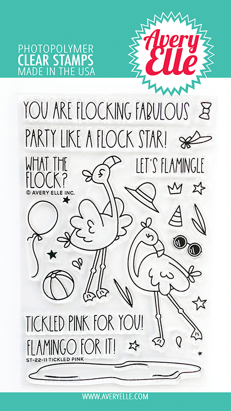 AE TICKLED PINK CLEAR STAMP SET