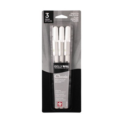 GELLY ROLL WHITE GEL PEN 3 PC