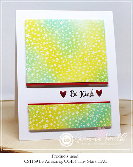 IO CAC TINY STARS 6X6 CLING STAMP
