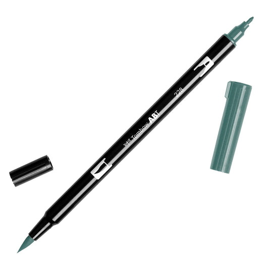 TOMBOW 228 GREY GREEN DUAL BRUSH MARKER