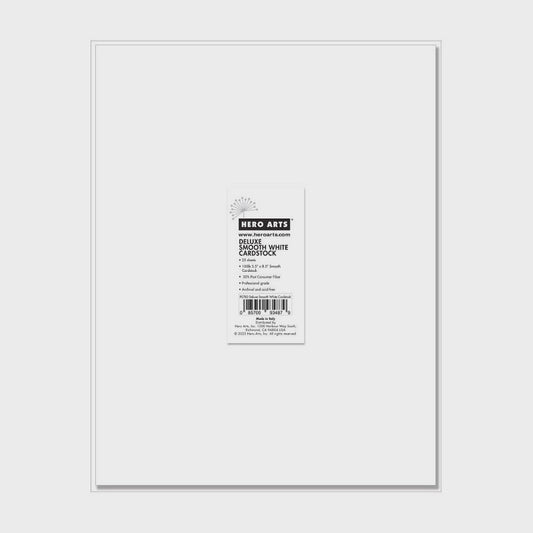 H A DELUXE SMOOTH WHITE CARDSTOCK 25PK