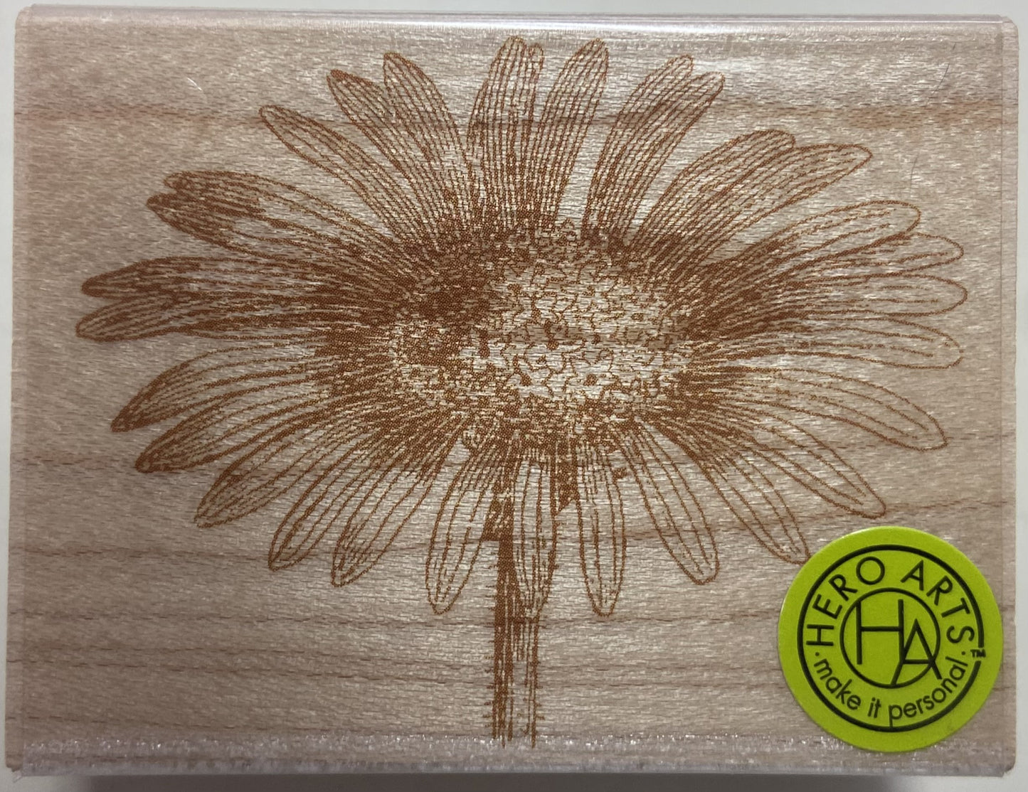 H A VAULT DAISY WOOD STAMP