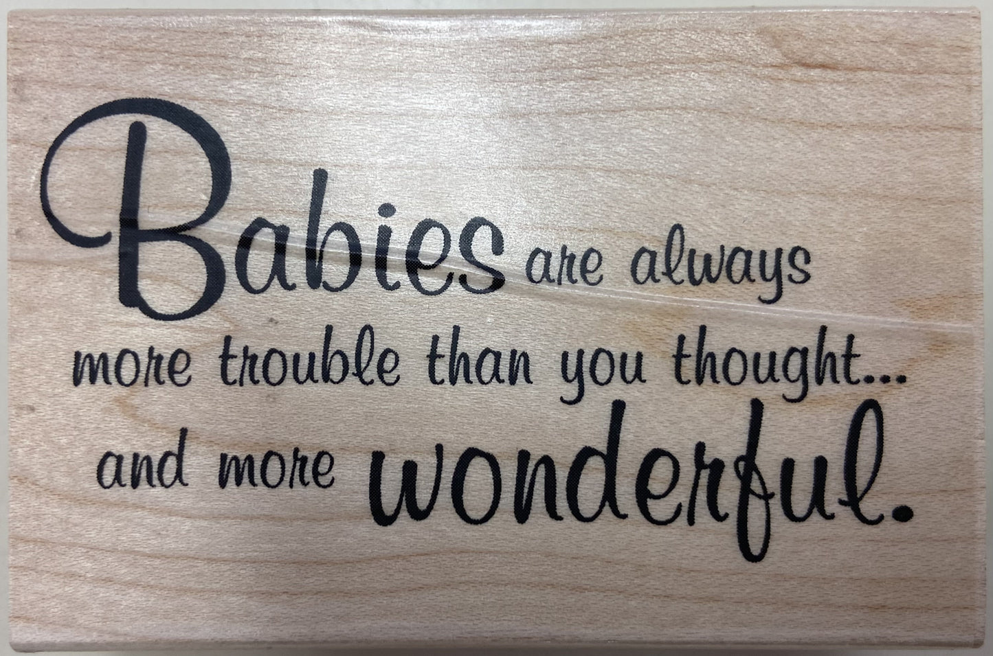 IO MORE WONDERFUL WOOD STAMP