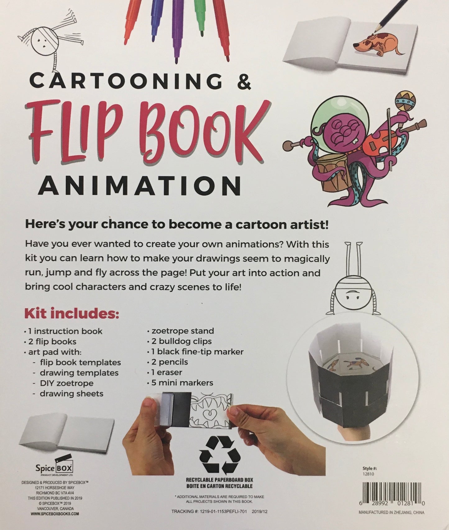 SPICE BOX CARTOONING & FLIP BOOKS