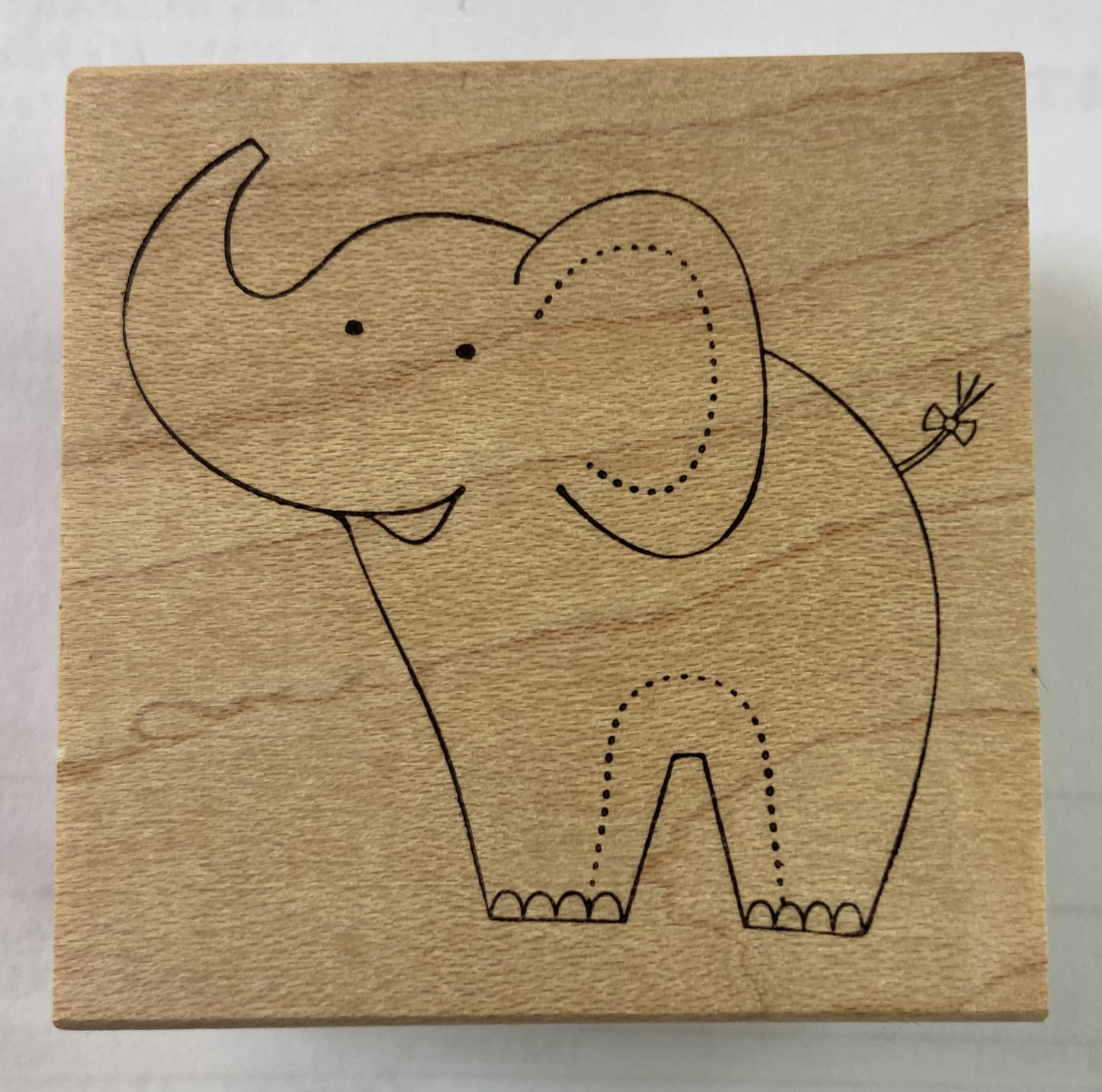 MB BUBBA ELEPHANT WOOD STAMP