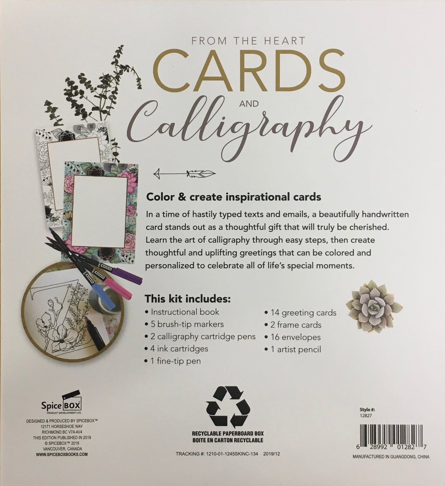 SPICE BOX CARDS AND CALLIGRAPHY