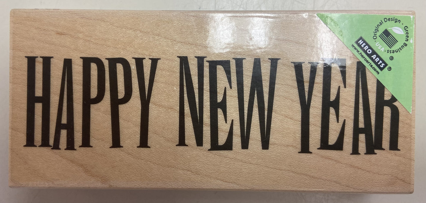 H A BIG HAPPY NEW YEAR STAMP