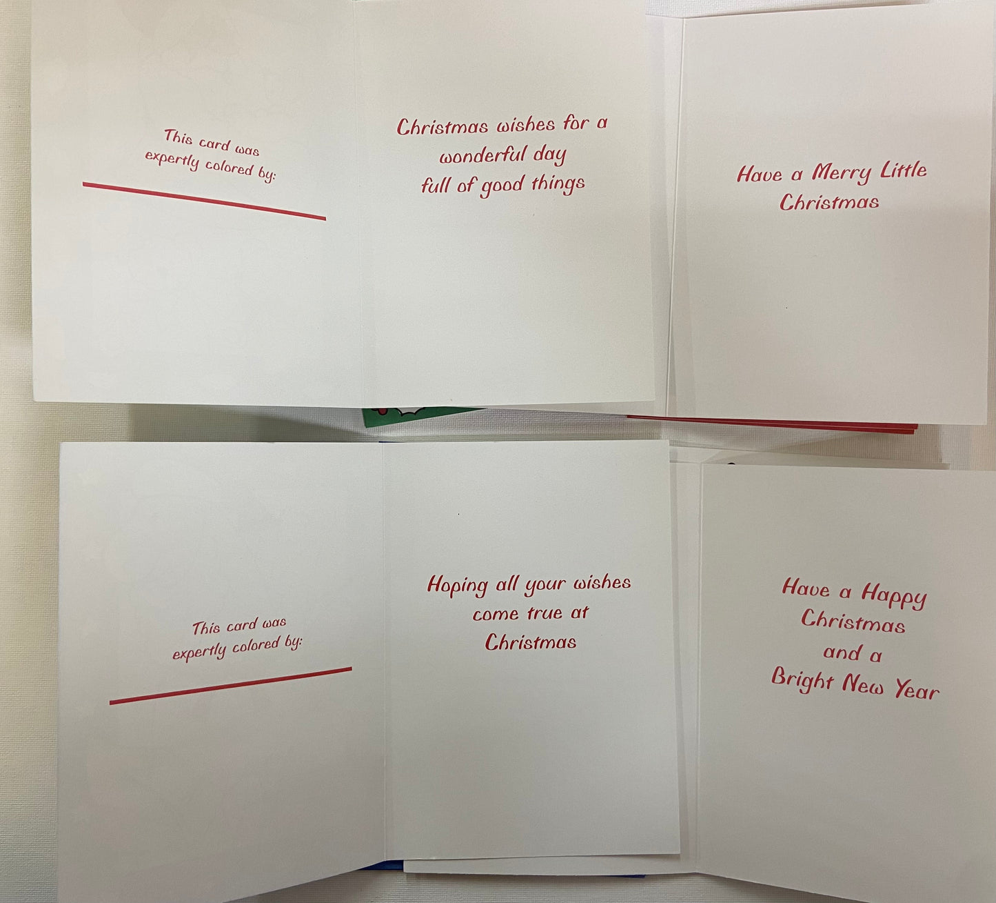 CHRISTMAS FOR KIDS COLORING CARDS