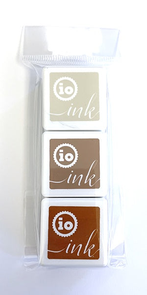 IO INK CUBE TRIO SHADES OF BROWN