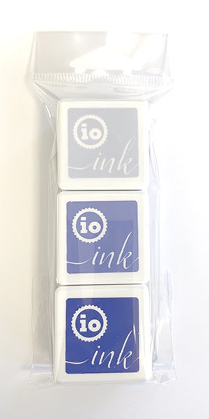 IO INK CUBE TRIO SHADES OF BLUE