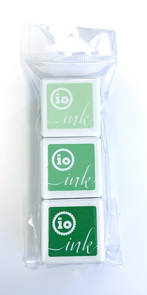 IO INK CUBE TRIO SHADES OF GREEN