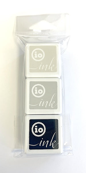 IO INK CUBE TRIO SHADES OF BLACK