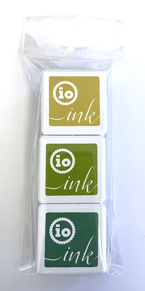 IO INK CUBE TRIO AUTUMN GREENS