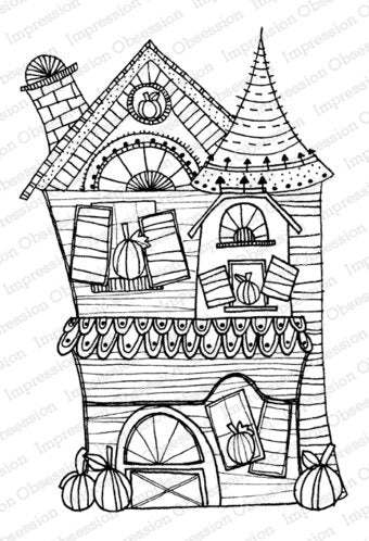 IO CLING HAUNTED HOUSE 2 STAMP