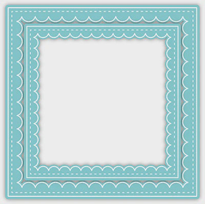 LDRS DELICATE STITCHES SCALLOPED SQUARE DIES
