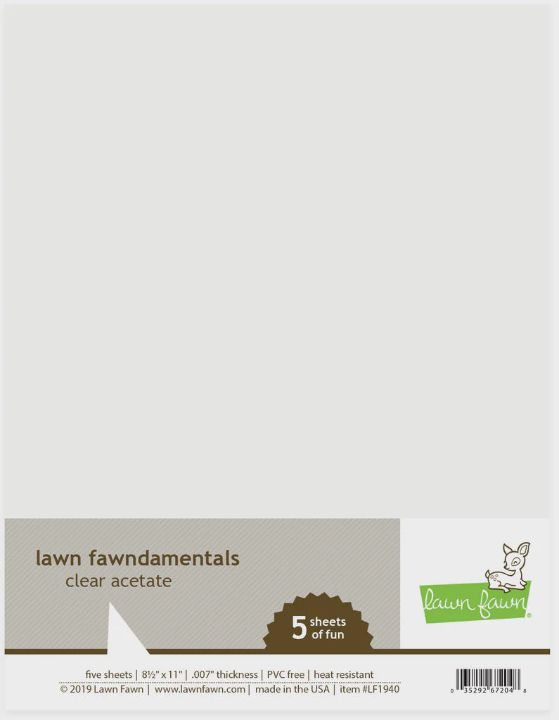 LF CLEAR ACETATE 8.5X11"