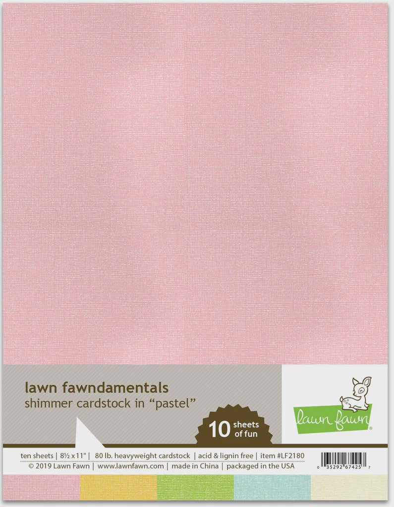 LF PASTEL SHIMMER CARDSTOCK 8.5X11