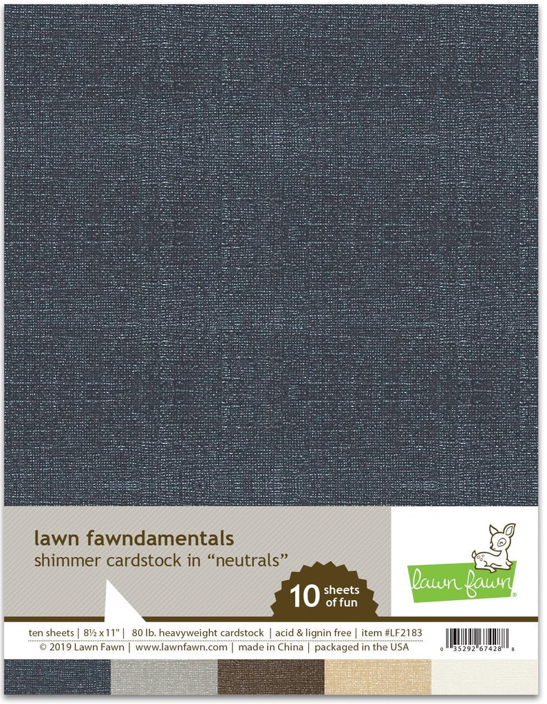 LF NEUTRALS SHIMMER CARDSTOCK 8.5X11
