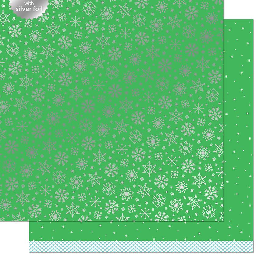 LF GLACIAL SNOWFLAKES 12X12 PAPER