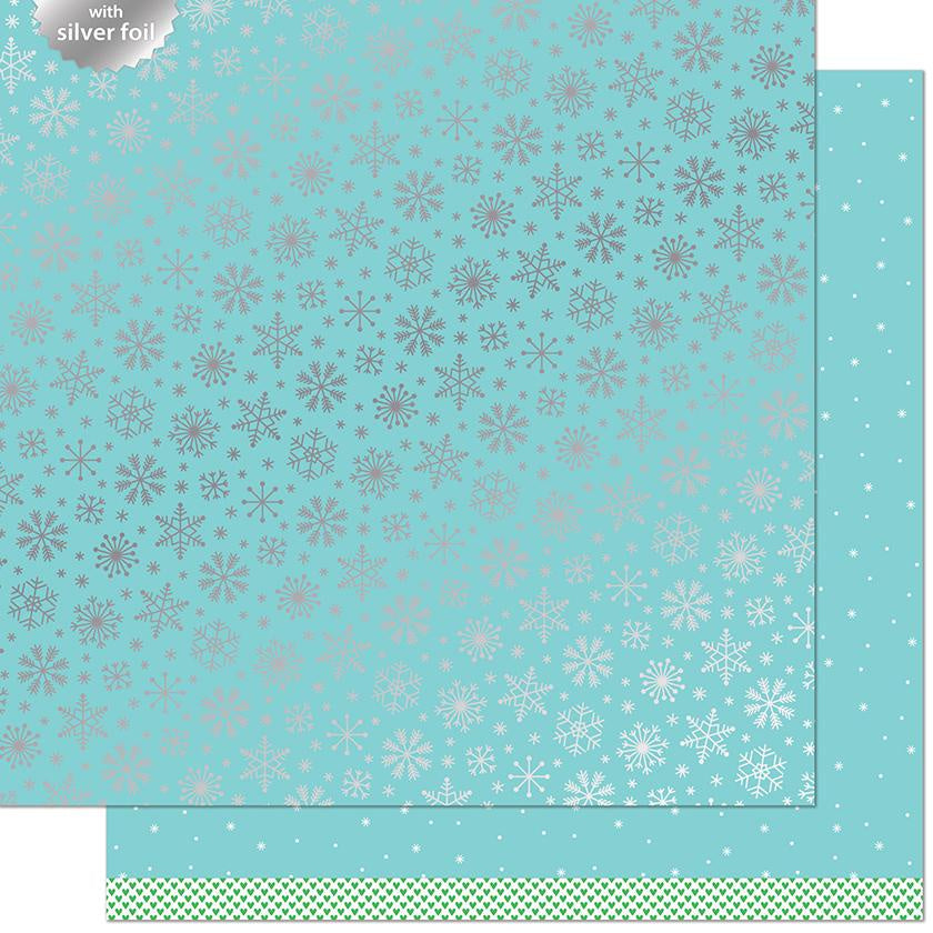 LF FROZEN SNOWFLAKES 12X12 PAPER
