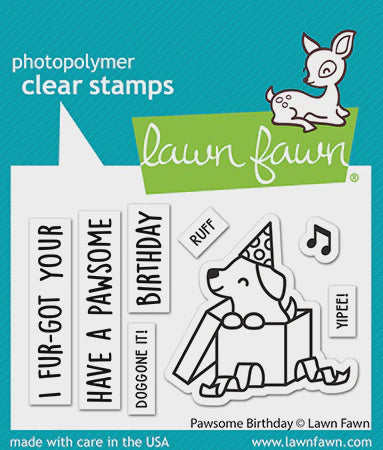 LF PAWSOME BIRTHDAY STAMP SET